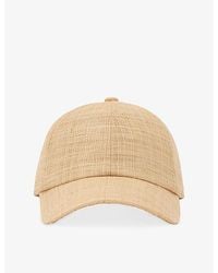 Reiss - Winnie Raffia Baseball Cap - Lyst