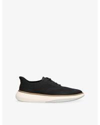 Cole Haan - Grand Phaze Stitchlite Knitted And Leather Oxford Shoes - Lyst