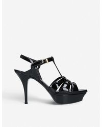 red ysl tribute sandals