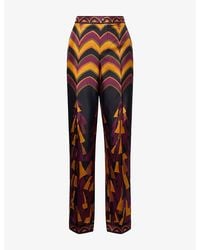 PUCCI - Baiadera Print Silk Trousers - Lyst