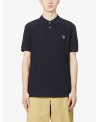 Paul Smith - Zebra-Embroidered Cotton-Piqué Polo Shirt - Lyst