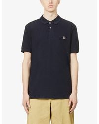 Paul Smith - Zebra-Embroidered Cotton-Piqué Polo Shirt - Lyst