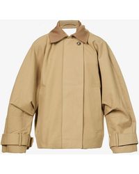 REMAIN Birger Christensen Kokette Regular-fit Cotton Jacket - Natural