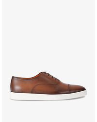Santoni - Atlantis Leather Low-top Oxford Shoes - Lyst