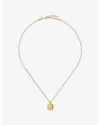 Missoma - April Birthstone 18Ct Vermeil Sterling Pendant Necklace - Lyst
