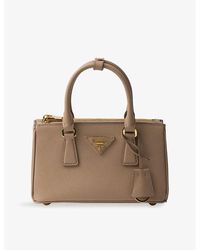 Prada - Galleria Mini Leather Tote Bag - Lyst