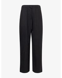 The Couture Club - Cupro Panelled Woven Trousers - Lyst