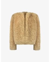 Ro&zo - Issy Cropped Faux-Fur Jacket - Lyst