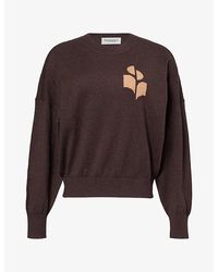 Isabel Marant - Marisans Logo-Intarsia Cotton-Blend Jumper - Lyst