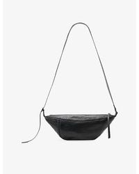 AllSaints - Esme Whipstitch Leather Crossbody Bag - Lyst