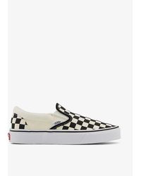 vans black and white trainers