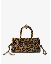 Prada - Bonnie Mini Printed Leather Handbag - Lyst