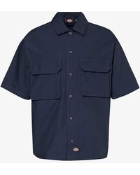 Dickies - Dark Vy Fishersville Short-sleeved Cotton Shirt Xx - Lyst