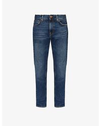 Nudie Jeans - Gritty Jackson Straight-leg Mid-rise Denim Jeans - Lyst