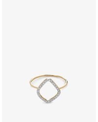 Monica Vinader - Riva Kite Lab Grown Diamond And 14Ct Solid- Ring - Lyst