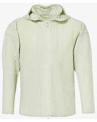 Homme Plissé Issey Miyake - April Pleated Relaxed-fit Knitted Jacket - Lyst