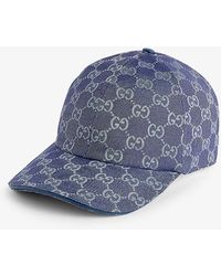 Gucci - Monogram-pattern Cotton-blend Cap - Lyst