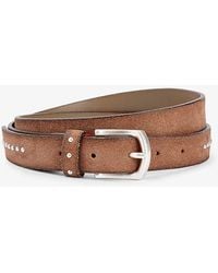 Eleventy - Debossed-branding Leather Belt - Lyst