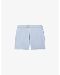 Reiss - Sun Side-adjuster Stretch Recycled-polyester Swim Shorts X - Lyst