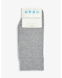 FALKE - Sensitive London Ankle-Rise Stretch-Cotton Socks - Lyst