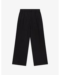 OMNES - Pearl Wide-Leg Linen-Blend Trousers - Lyst
