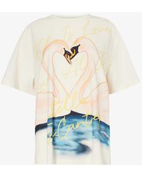 Stella McCartney - Tural Branded-print Relaxed-fit Cotton-jersey T-shirt - Lyst