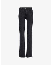 PAIGE - Manhattan Bootcut Mid-rise Stretch Jeans - Lyst