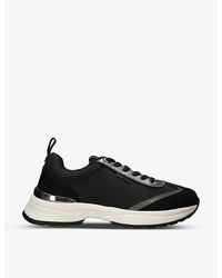 Carvela Kurt Geiger - Parade Leather And Woven Low-top Trainers - Lyst