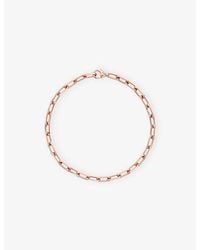 Cartier - Santos De Small 18Ct Rose- Chain Bracelet - Lyst