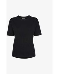 Whistles - Emily Round-neck Cotton T-shirt - Lyst