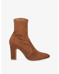 Dune - Optilly Heeled Suede Ankle Boots - Lyst