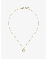 Missoma - Curly Molten Mini Initial O 18Ct Vermeil Necklace - Lyst