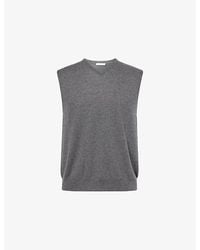 The Row - Rune V-Neck Cashmere Vest - Lyst