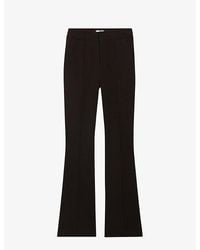 Claudie Pierlot - Flared-cuffs Straight-leg Mid-rise Stretch-woven Trousers - Lyst
