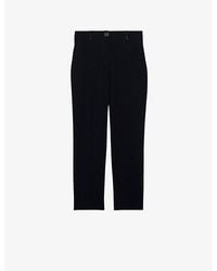 Claudie Pierlot - Poupin Tailored Mid-Rise Woven Trousers - Lyst