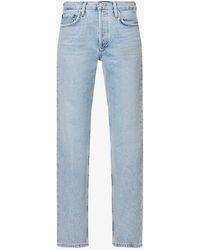 Agolde - Wyman Straight-leg Low-rise Organic-denim Jeans - Lyst