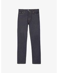 The Kooples - Contrast-Stich Slim-Leg Stretch-Denim Jeans - Lyst