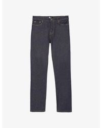 The Kooples - Contrast-Stich Slim-Leg Stretch-Denim Jeans - Lyst