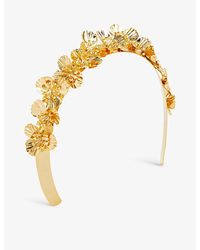 Lelet - Poppies 14ct Yellow -plated Stainless-steel Headband - Lyst