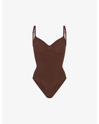 Skims - Sculpt Ruched Stretch-Woven Body Xxl - Lyst
