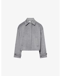 Jonathan Simkhai - Colby Cropped Wool-Blend Jacket - Lyst
