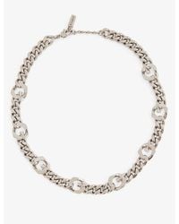 Givenchy - Chain Links Brass Necklace - Lyst