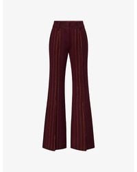 Gabriela Hearst - Rhein Stripe Cashmere-Blend Trousers - Lyst
