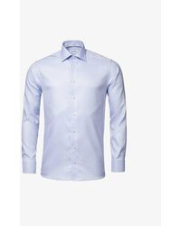 Eton - Contemporary-fit Single-cuff Cotton-twill Shirt - Lyst