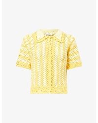 Jonathan Simkhai - Stanton Crochet Camp Shirt - Lyst
