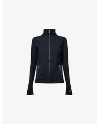 Now You Live - Clayton High-Neck Stretch-Jersey Jacket - Lyst