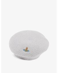 Vivienne Westwood - Uni Logo-Embroidery Wool Beret - Lyst