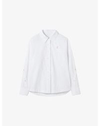 Claudie Pierlot - Striped Cotton Poplin Shirt - Lyst