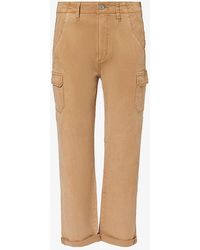 PAIGE - Drew Straight-leg Mid-rise Stretch-woven Trousers - Lyst
