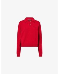 Givenchy - Logo-Embroidered Wool And Cashmere-Blend Polo Jumper - Lyst